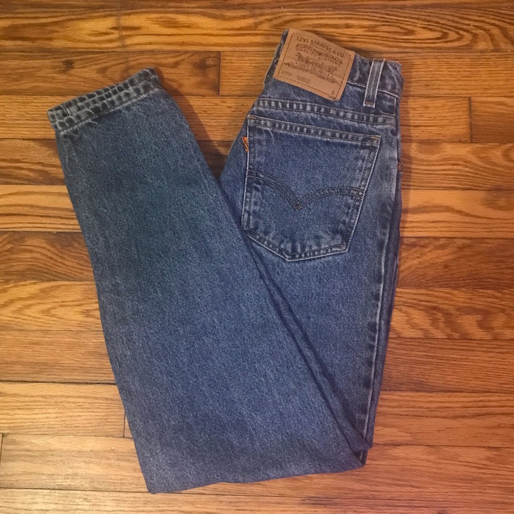 Rare VTG Levi’s 950 Orange Tab Waist 24” Relaxed Taper Fit 80’s-90s Mom Jeans
